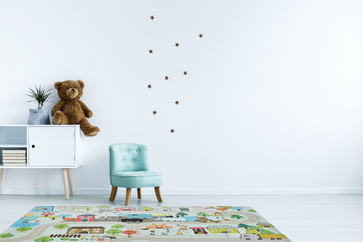 Ukázka vizualizace v místnosti - koberec Torino Kids Street